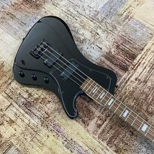   Sleek All Black Electric Bass Guitar Rosewood Fingerboard US Local Stock