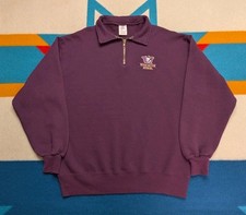 Vintage Washington Huskies Sweatshirt 1/4 Zip Pullover Embroidered USA Large