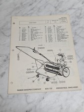 PARKER SWEEPER POWER SWEEP 25 PS 26725 1971 SECTION 3 PARTS LIST