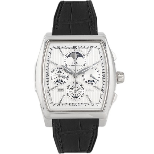 IWC Da Vinci Perpetual Calendar Kurt Klaus Platinum Silver Dial 44x43mm IW376201