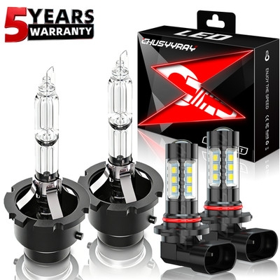 Para For Acura TL 2004-2006 faro delantero HID haz alto/bajo + luz antiniebla