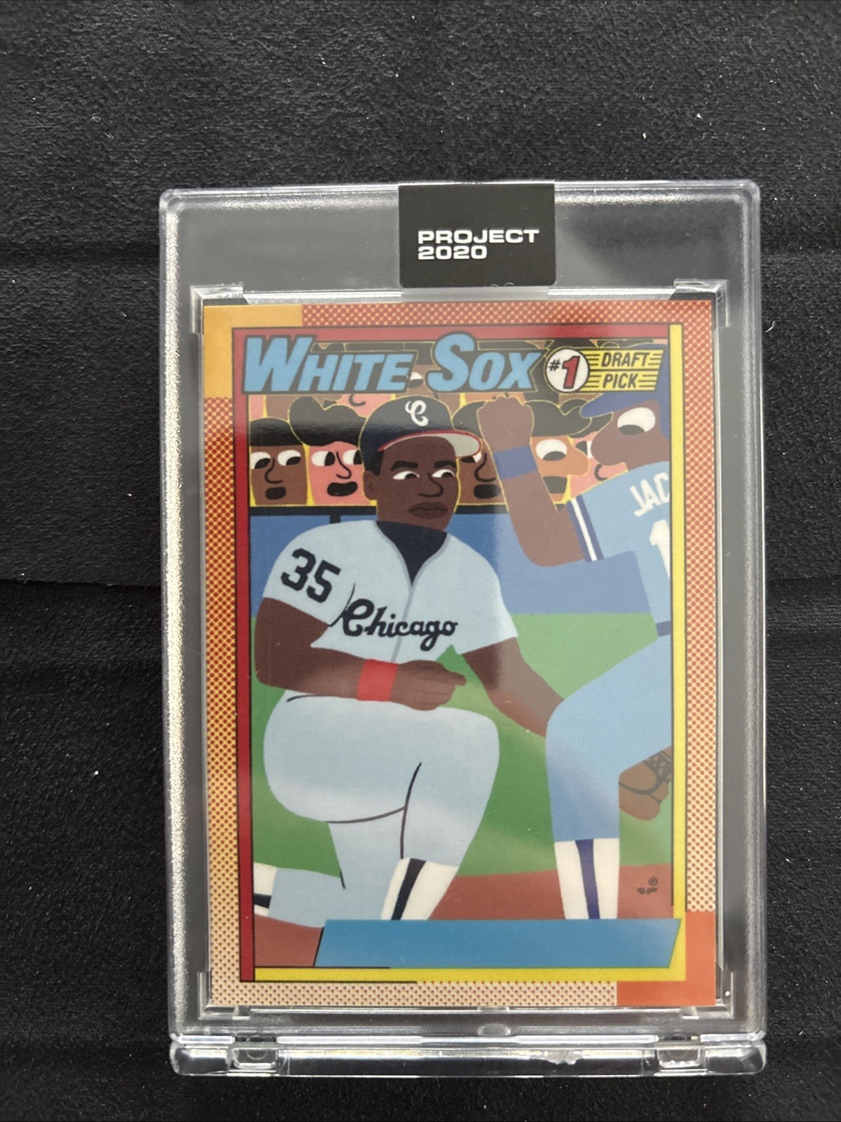 2020 Topps Project 2020-1990 Topps Frank Thomas 414/6678 keith Shore white Sox 