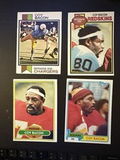 1973 Topps Coy Bacon Rookie Card 1979 1980 1981 Chargers Redskins. rookie card picture