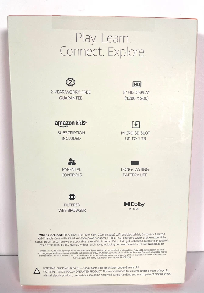 Amazon Fire HD 8 Kids Pro 6+ 8" 12th Gen 32GB 3GB RAM New And Sealed - Image 2 of 4