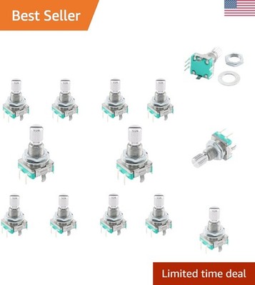 10Pcs 15MM EC11 Rotary Encoder Switch - Perfect for Projects with GPIO/I2C