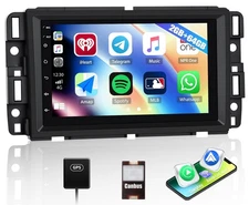 CAMECHO 2G+64G Android 13 Car Stereo for Chevy Chevrolet Silverado Tahoe GMC ...
