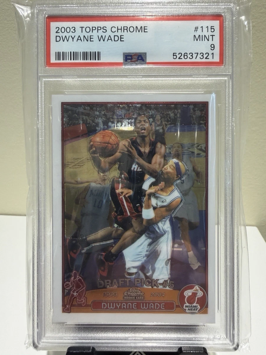 Dwyane Wade Topps Chrome PSA9 ルーキーカード 25+ 2003-04 Topps Chrome - Dwyane Wade #115 for sale | Updated Oct