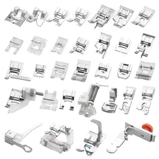 32 PCS Sewing Machine Presser Feet Set Professional Presser Foot for Singer, ...