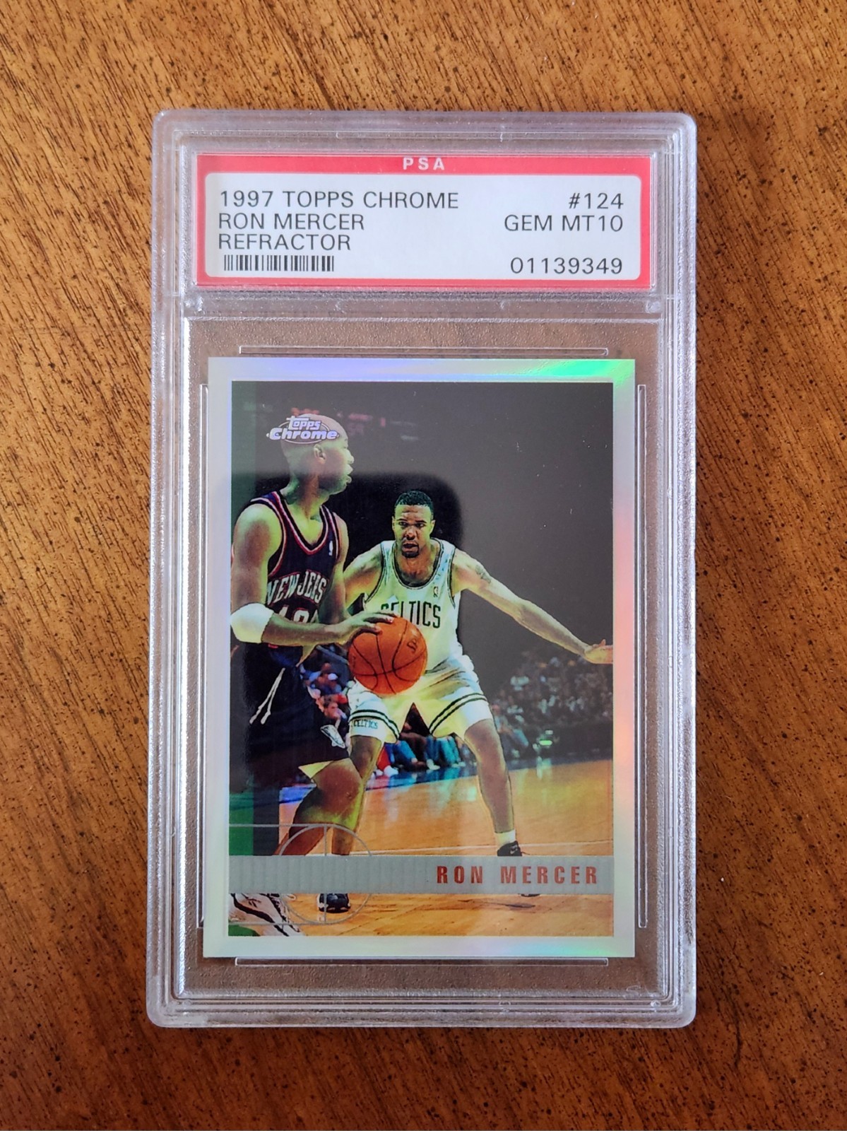 1997 Topps Chrome Ron Mercer RC Refractor PSA 10 #124