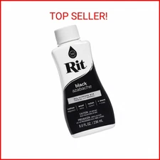 Rit Dye 88150 All Purpose Liquid Dye, Black, 8 Fl Oz (Pack of 1)