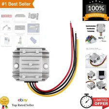 Compact Aluminium 12V 3A Converter, 36W DC Voltage Reducer for Golf Cart Systems