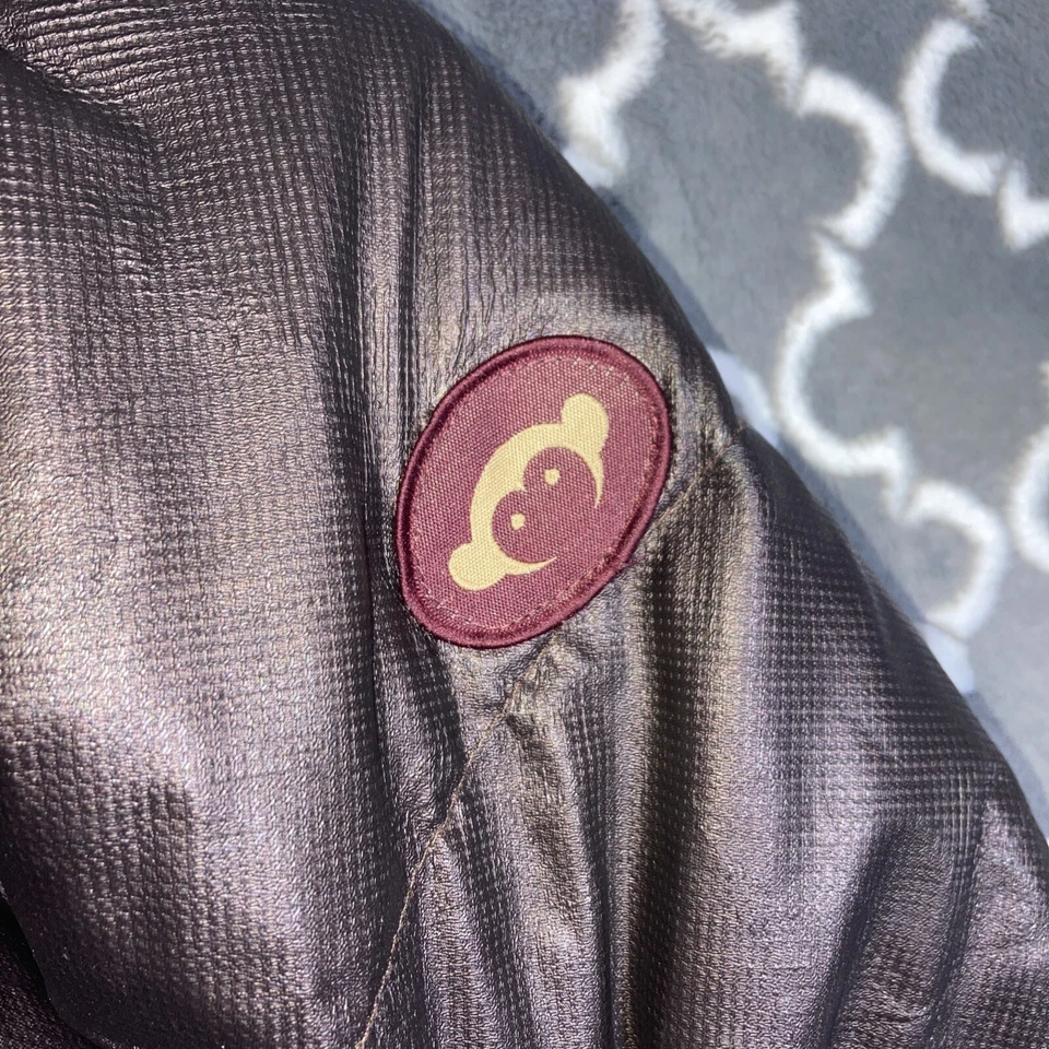 Appaman пуховик пальто парка куртка девочек размер 14 металлический фиолетовый вниз с капюшоном меха - Изображение 4 из 4