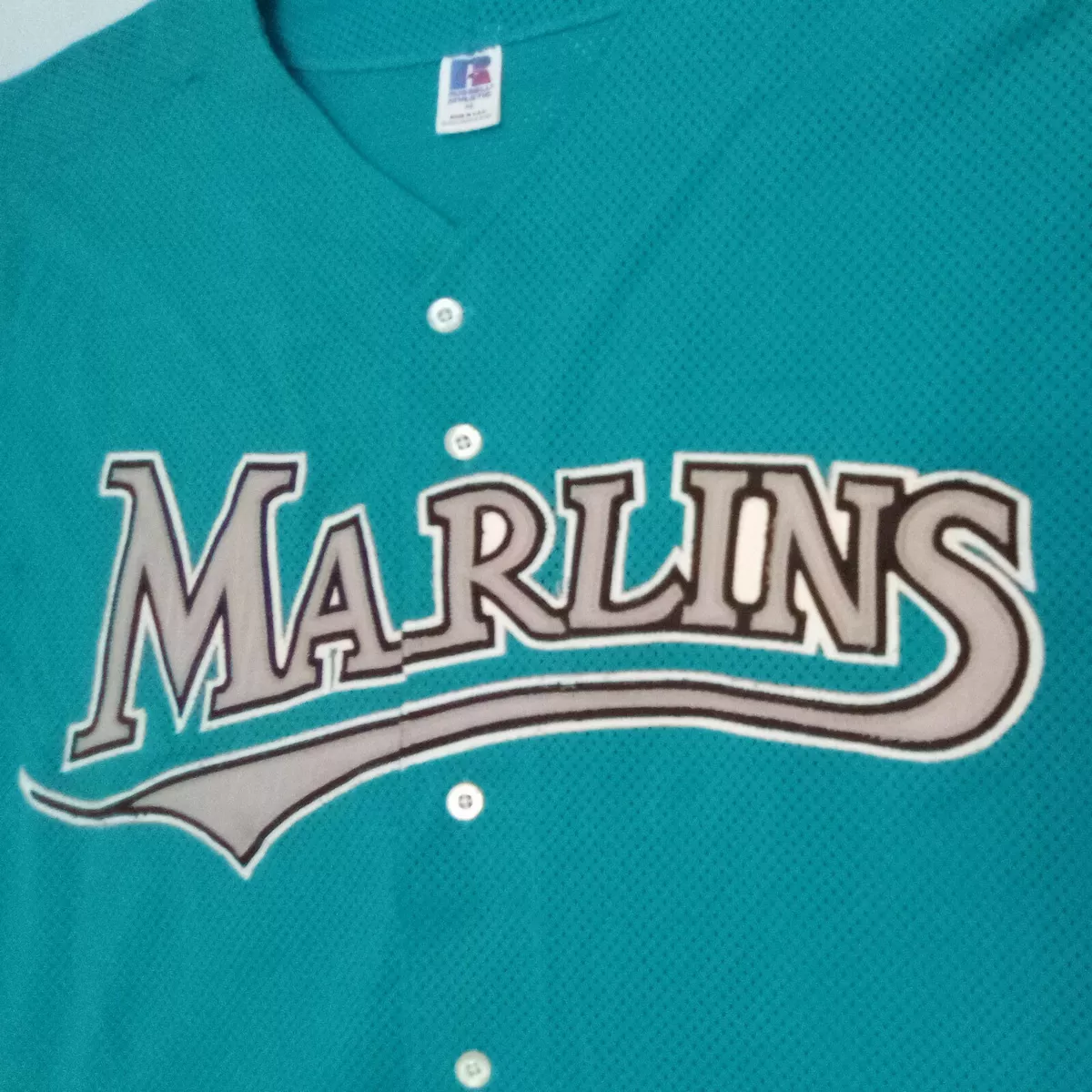 Vintage Russell Florida Marlins Jersey Diamond Collection MLB Baseball Size  44