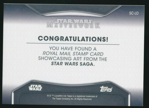 PRINCESS LEIA ORGANA 2021 Topps Star Wars Masterwork POSTAGE STAMP SPEEDER BIKE - Picture 2 of 2