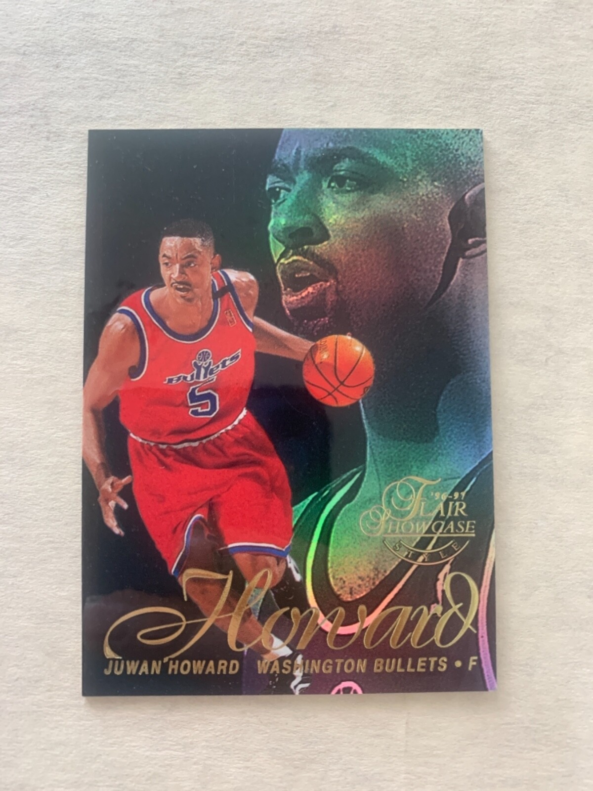 JUWAN HOWARD 1996-97 Flair Showcase Row 2 Seat 5 Washington Bullets (CH)