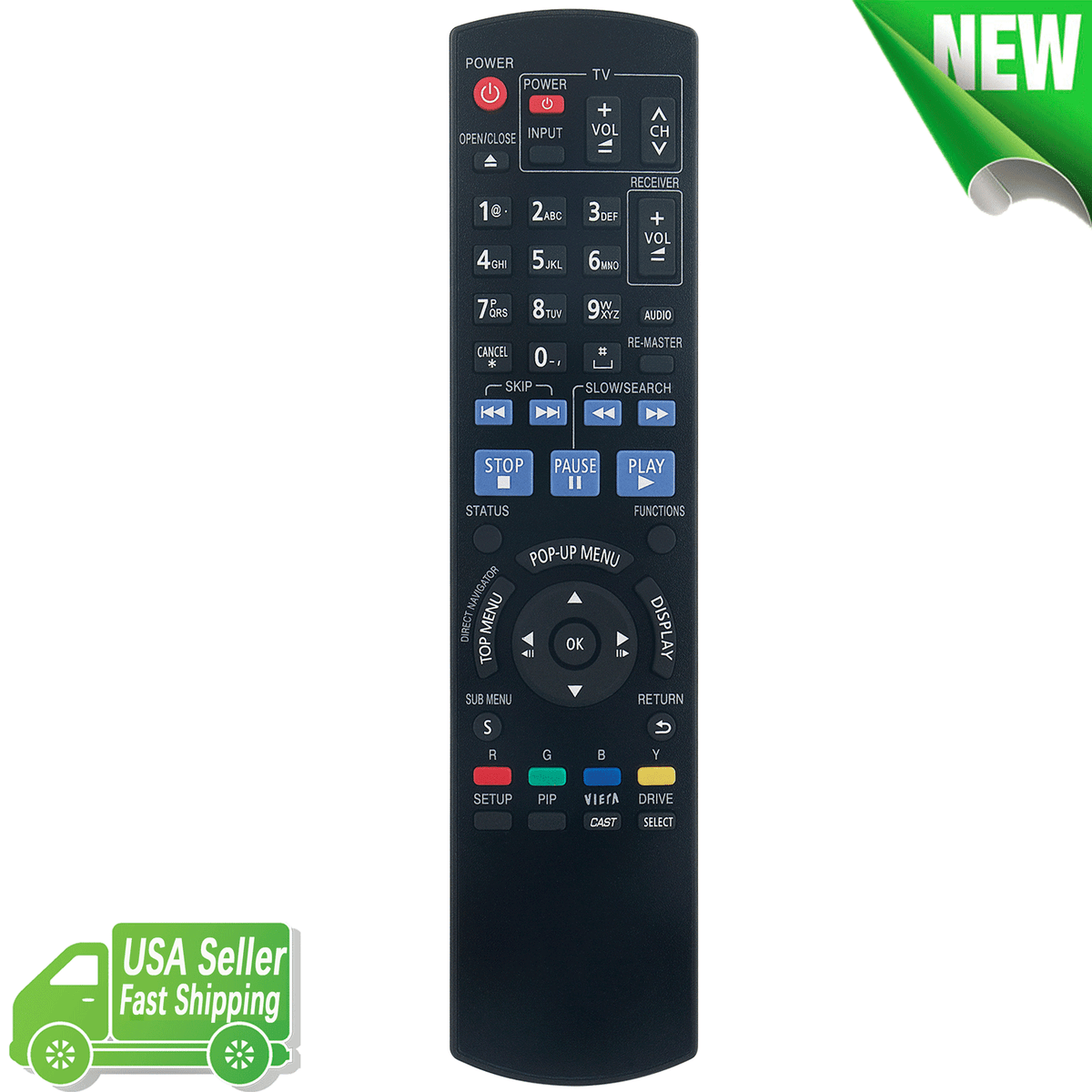 N2QAYB000378 Replace Remote Control for Panasonic Blu-ray