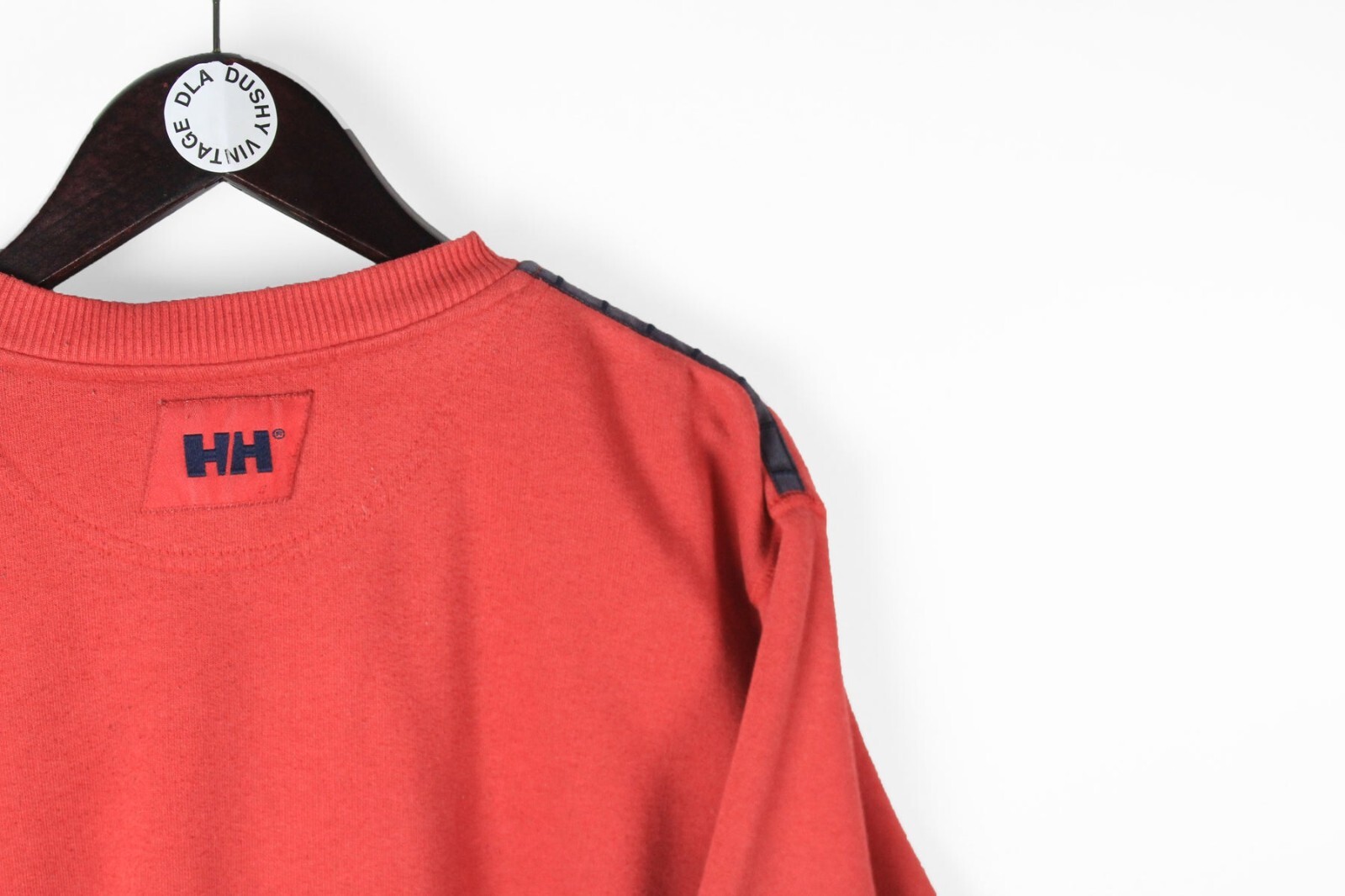 VINTAGE HELLY HANSEN SWEATSHIRT SIZE M red big logo 90s crewnek sport jumper image 4