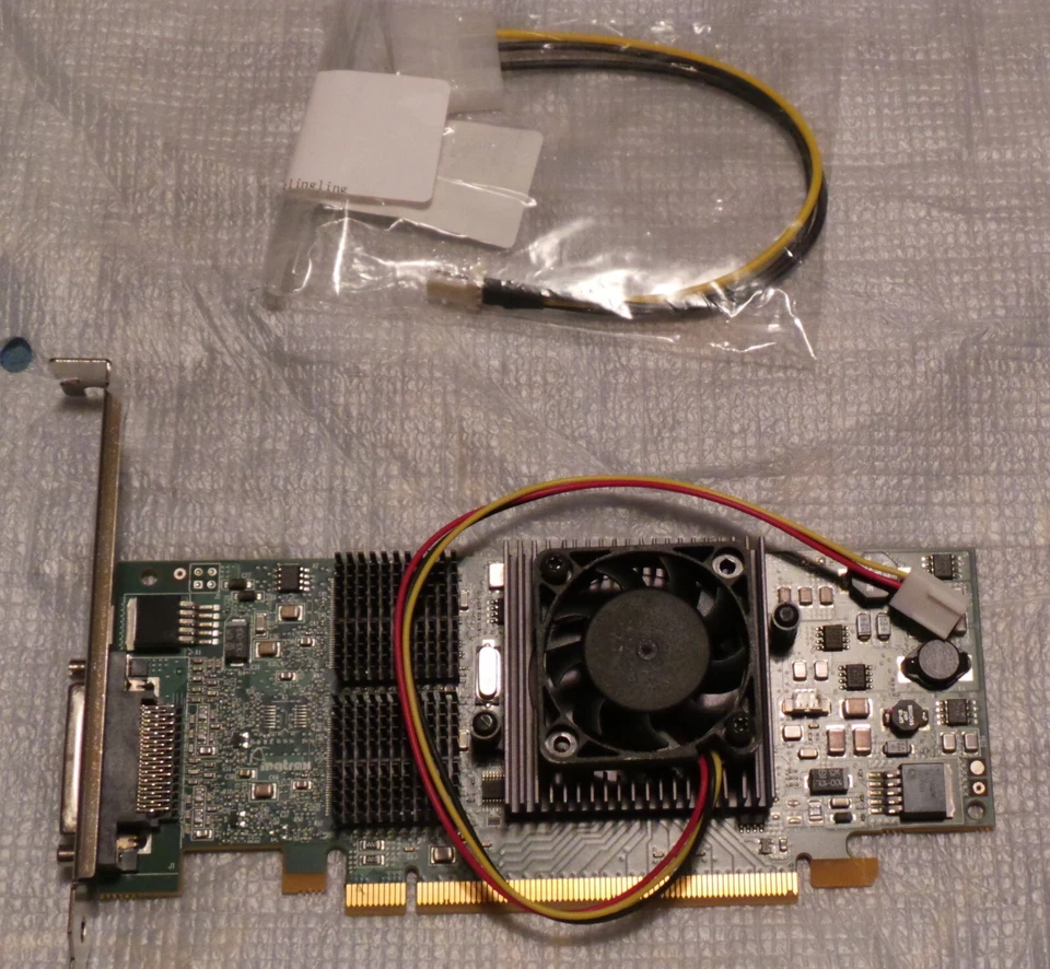 Quad Matrox Video Card QID-E128LPAF PCIE 128 MB Digital Analog Full Low Profile - Image 4 of 4