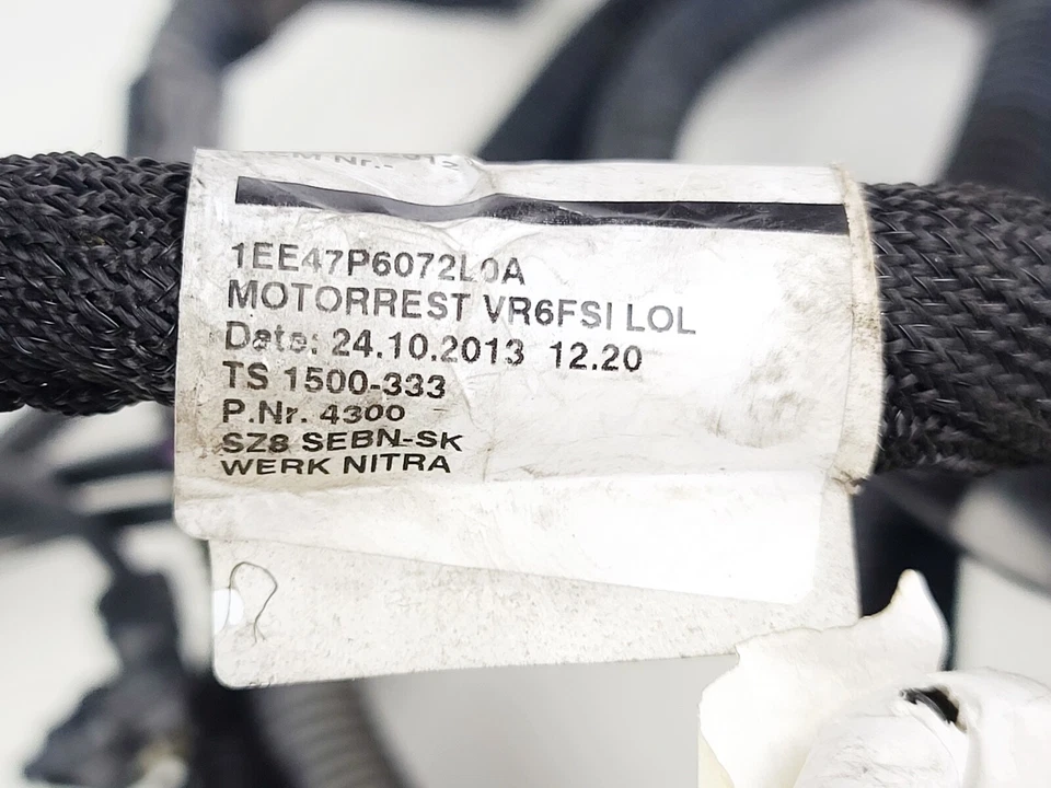 11-14 Volkswagen Touareg 3.6L COMPARTIMIENTO DEL MOTOR CABLEADO ARNÉS OEM Foto 3 de 4