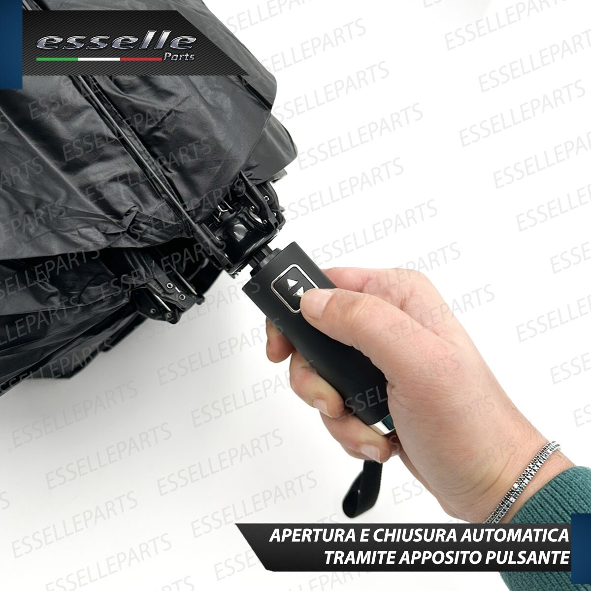 Ombrello Pieghevole Antivento Da Pioggia Automatico Portatile Grande E Leggero S 786911 - Foto 9