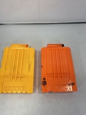 Lot of 2 Nerf N-Strike Elite 6 Round Clip Orange Replacement Dart Gun Magazine