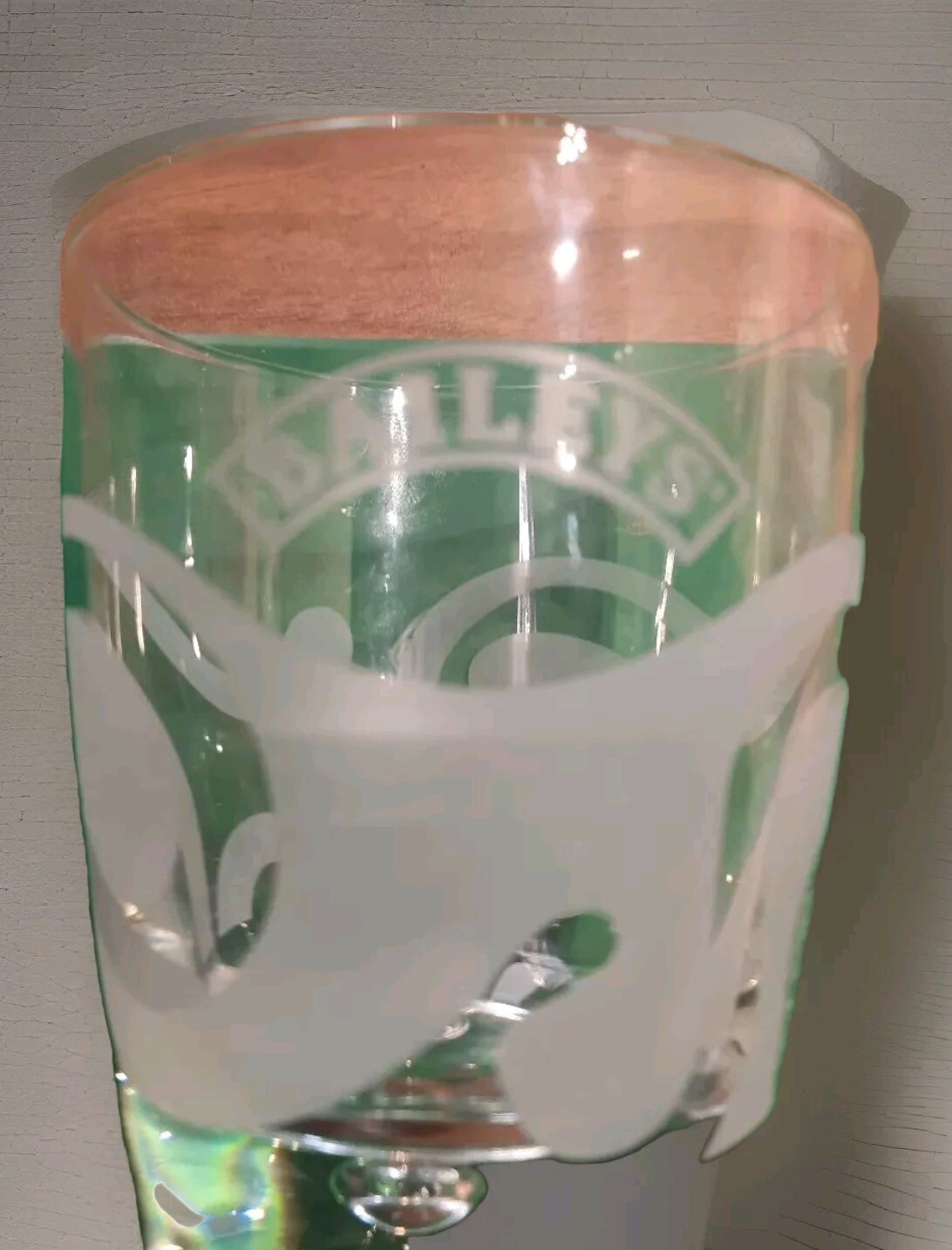 BAILEYS IRISH CREAM LIQUEUR WHISKY GLASS TUMBLER VINTAGE FATHERS DAY GIFT-image