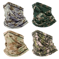 Summer Thin Face Guard Neck Gaiter Shield Balaclava Bandana Scarf Hair Headband