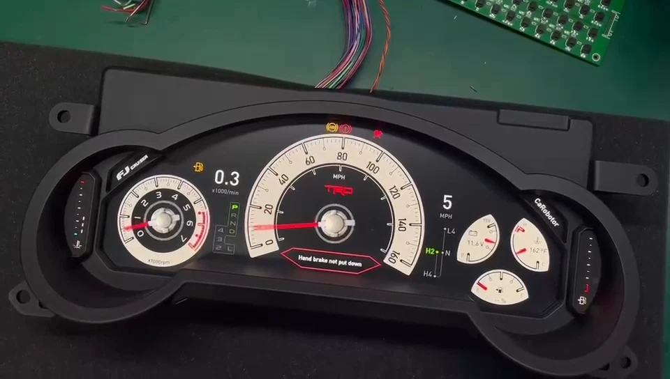 Panel digital LCD de 12,3 pulgadas cabina virtual para Toyota FJ Cruiser 07-23 Foto 3 de 4