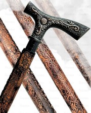 Handicrafts Walking Hand Cane Stick Designer Handmade Black Antique Walking Stic