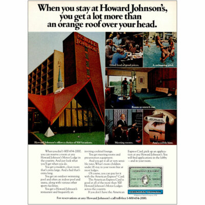 1974 Howard Johnsons: You Get a Lot More Than an Orange Roof Vintage Print Ad