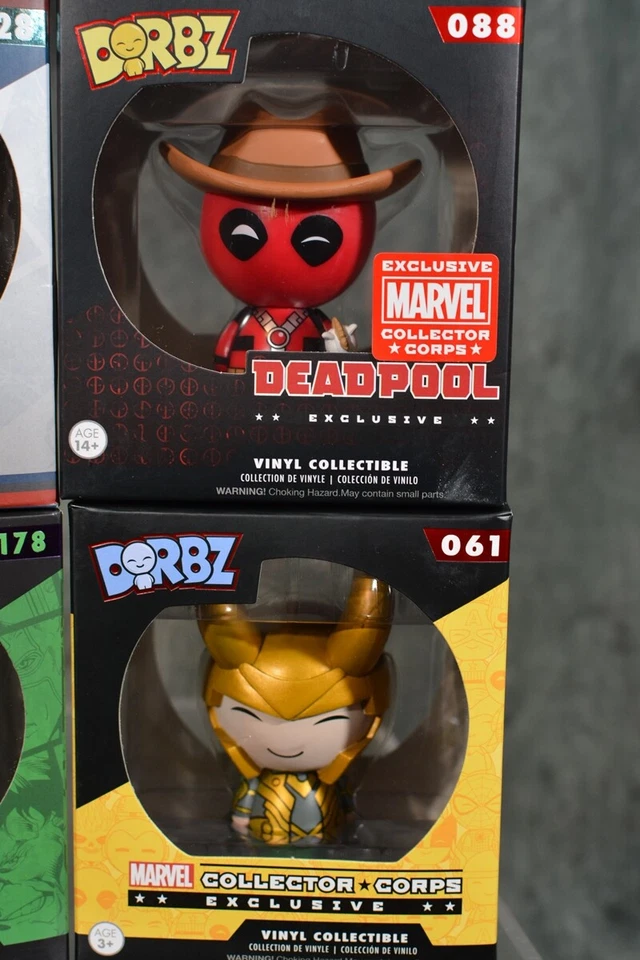 Funko Dorbz Marvel FIGURE LOT of 4 LOKI SHE-HULK IRON MAN DEADPOOL  W/FREE SHIPP - Image 3 of 4