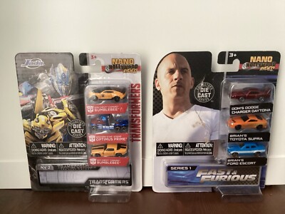 Jada Nano Hollywood Rides Fast & Furious And Transformer 2019 lot of 2