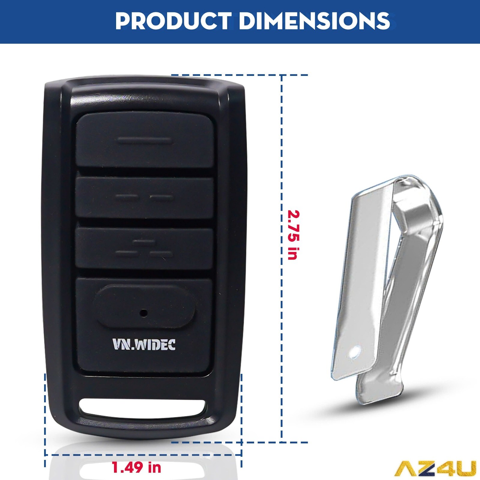 Remote for O3T-BX O3T-A Overhead Door Garage Door Opener Remote