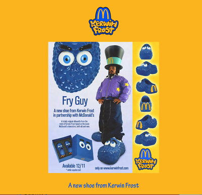 Kerwin Frost Fry Guy Clog McDonalds Collab Size 12 sneaker Kerwin Frost Fry Guy Clog McDonalds Collab Size 12 sneaker