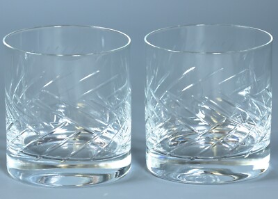 2 SCHOTT ZWIESEL TRITAN Crystal DISTIL Coll. ARRAN Tumblers DOF Germany