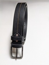 Heavy-Duty Cowhide Men's Leather Belt   Thick Strap   Work or Casual Wear