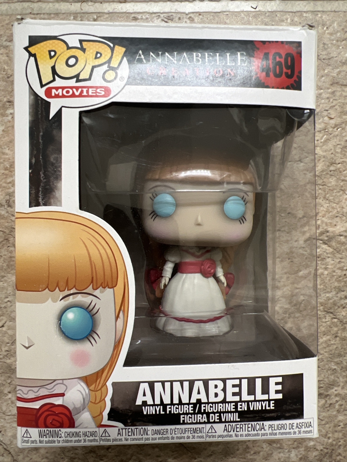 Figura De Annabelle Creación De Películas Funko Pop 469 Con Protector Tema Caliente