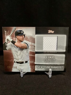 Luke Voit 2020 Topps Series 1 Major League Material Relic #196/199 Yankees MLMLV