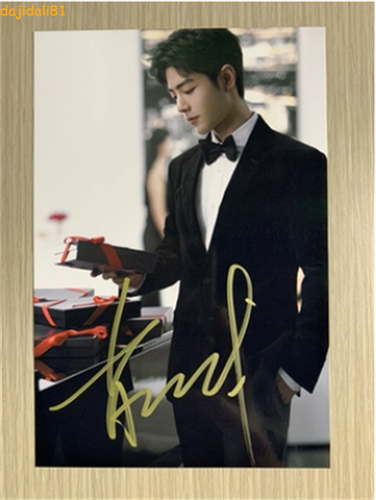 Original Hand Signed Xiao Zhan 肖战 Autographs 6'' Autographed Photo Fans Gift - Picture 8 of 18