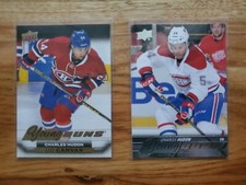 2015 16 Upper Deck Charles Hudon Young Guns Lot! Base And Canvas #452 & C237