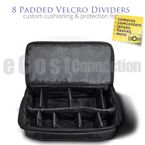 Extra Large Soft Padded Camcorder Equipment Bag Case - Picture 3 of 8