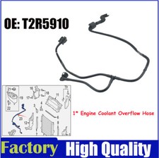 New Engine Coolant Overflow Hose For Jaguar F-Type 2014-2021 Jaguar T2R5910