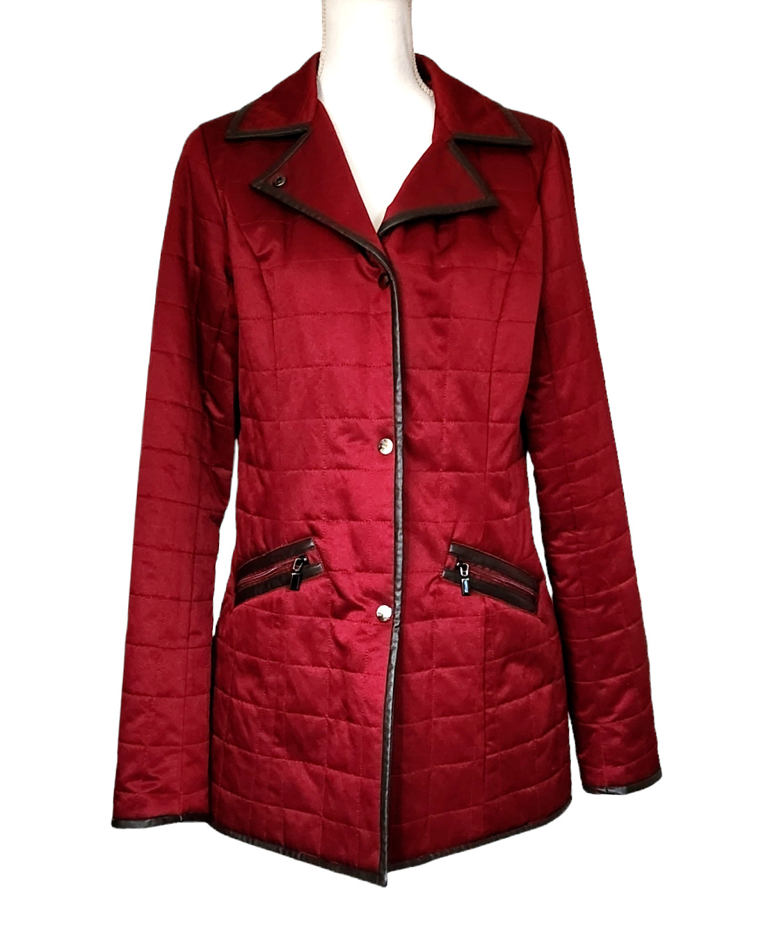 Pendleton Camas Quilted Jacket Snap Front Red w/ … - image 1