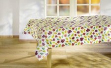abwaschbare Wachstuch-Tischdecke Blättermuster 180x120 cm Küche*Garten**Geschenk
