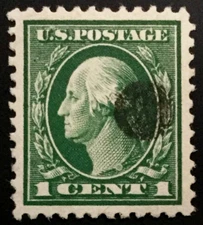 #498 Used, 1917 1¢ Washington, w/2007 PSE Cert - Graded 98 SUPERB/GEM SCV $180