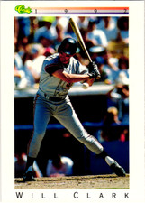 1992 Classic Update White Travel Ed - Will Clark - Baseball card #T24