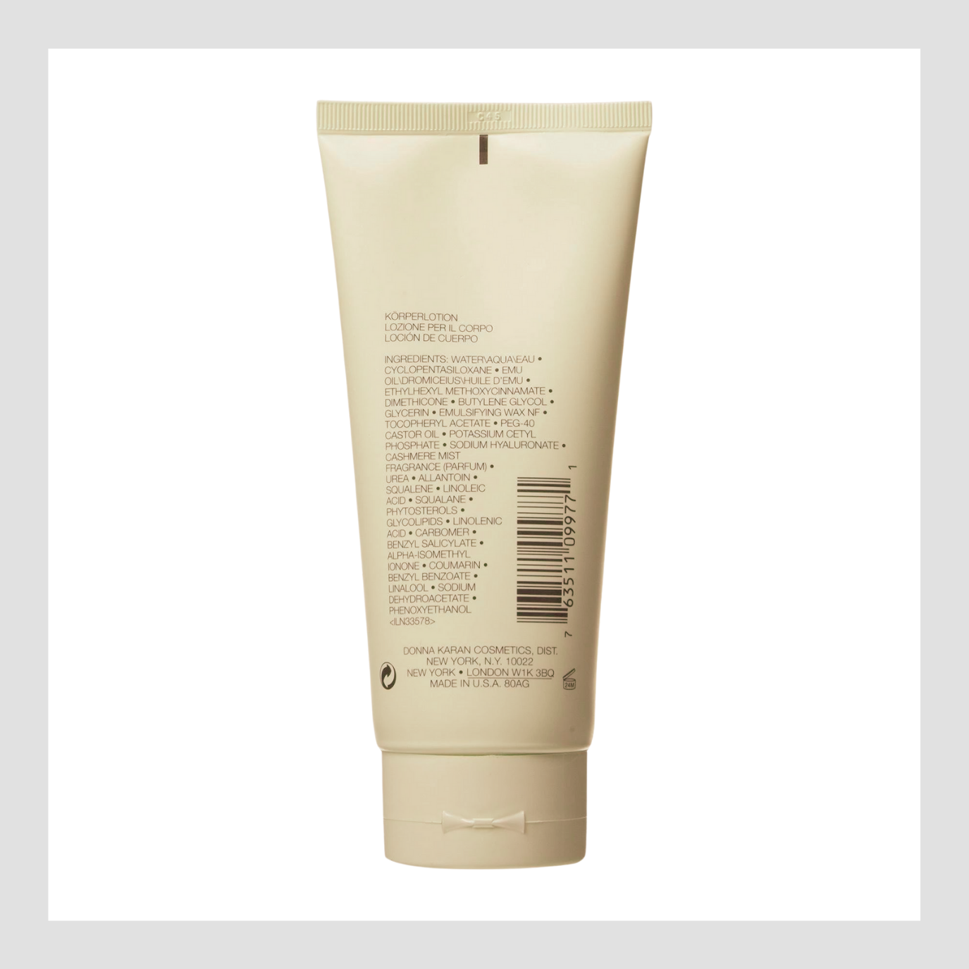 Donna Karan Cashmere Mist Body Cleansing Lotion 3.4 OZ / 100 ml NEW For