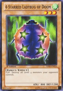 4-Starred Ladybug of Doom - YSYR-EN010 - Common - Unlimited Edition x3 - Near Mi