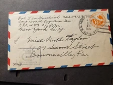 APO 689 LEDO ASSAM, INDIA 1944 Censored WWII Army Cover 1877th ENGR AVN APO 493