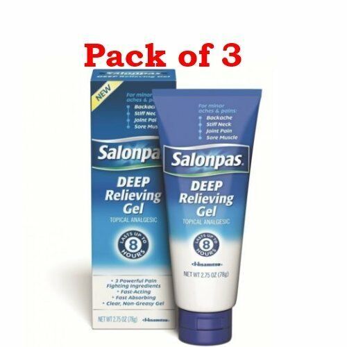 Salonpas Deep Pain Relieving Gel Topical Analgesic Fast Absorbing 2.75